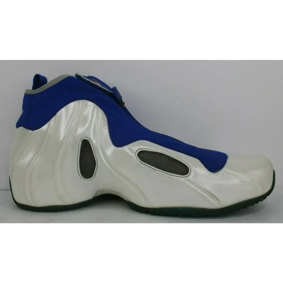 Size 12 - Nike Air Flightposite 2014 Knicks Whte orange blue foamposite - Picture 4 of 7